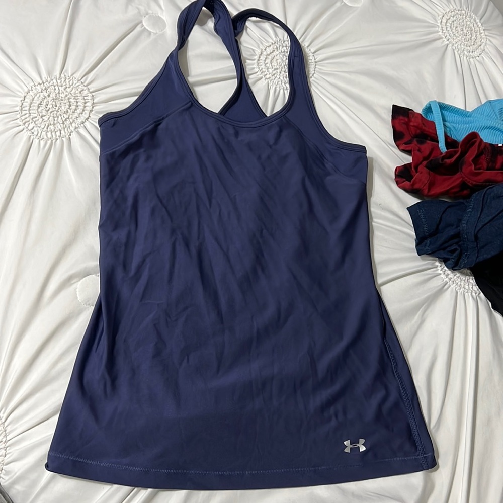 purple under armor athletic tank